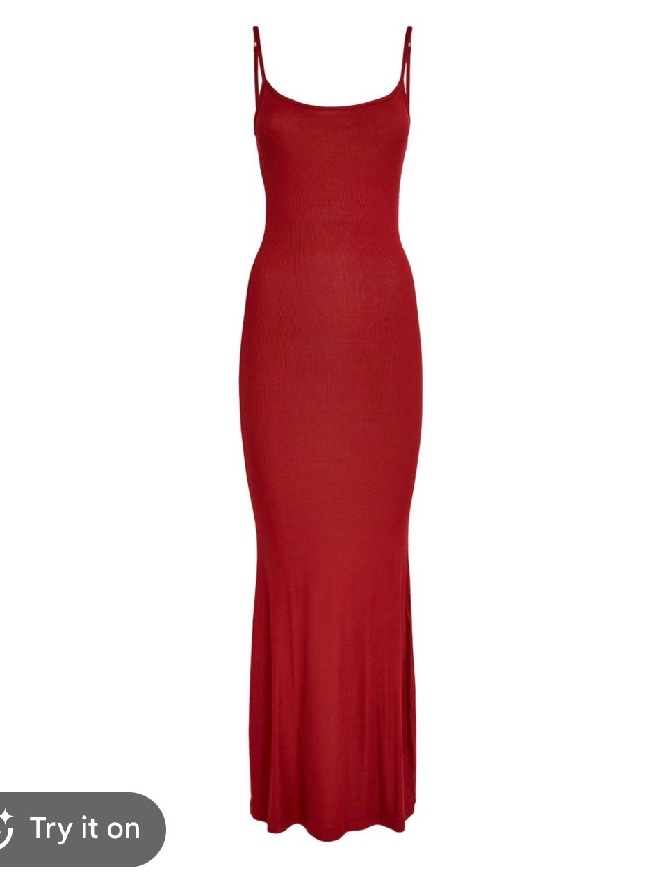 Skims Soft Lounge Long Slip Dress